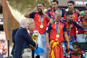 Trump presents World Cup trophy to Spain, Troy Jackson gains momentum in Maine