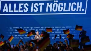 EU’s centrist coalition projected to fall short of a majority