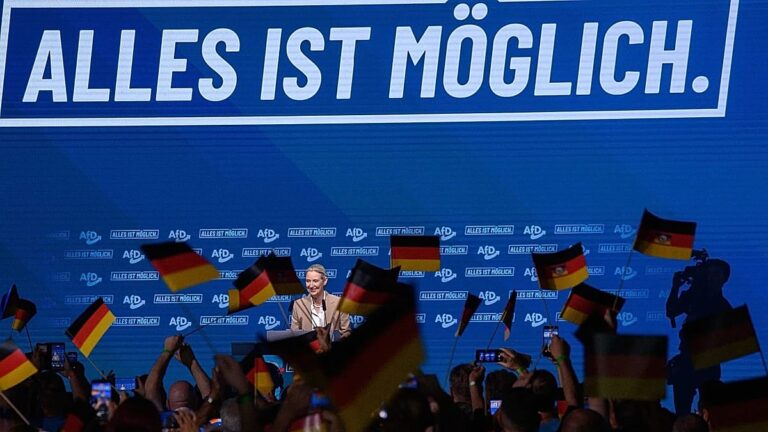 EU’s centrist coalition projected to fall short of a majority