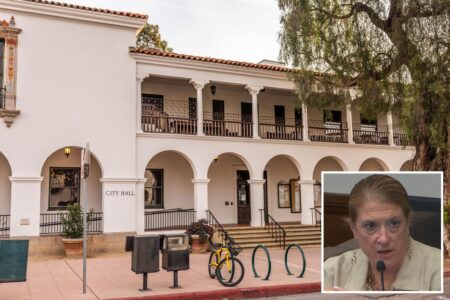 Santa Barbara erupts over terrifying guillotine sign displayed at City Hall
