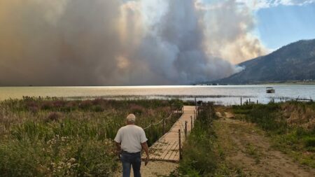 No major growth on wildfire near Vernon, B.C., but thousands remain forced from homes