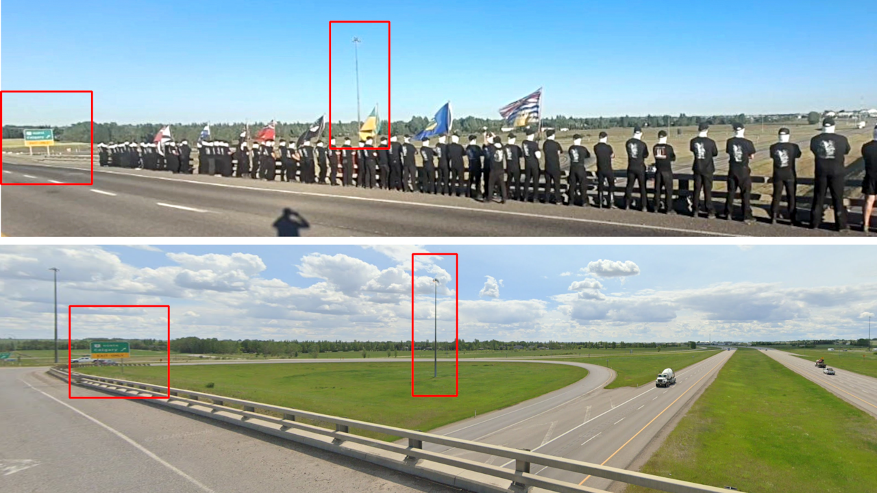 A comparison showing similarities between two locations.