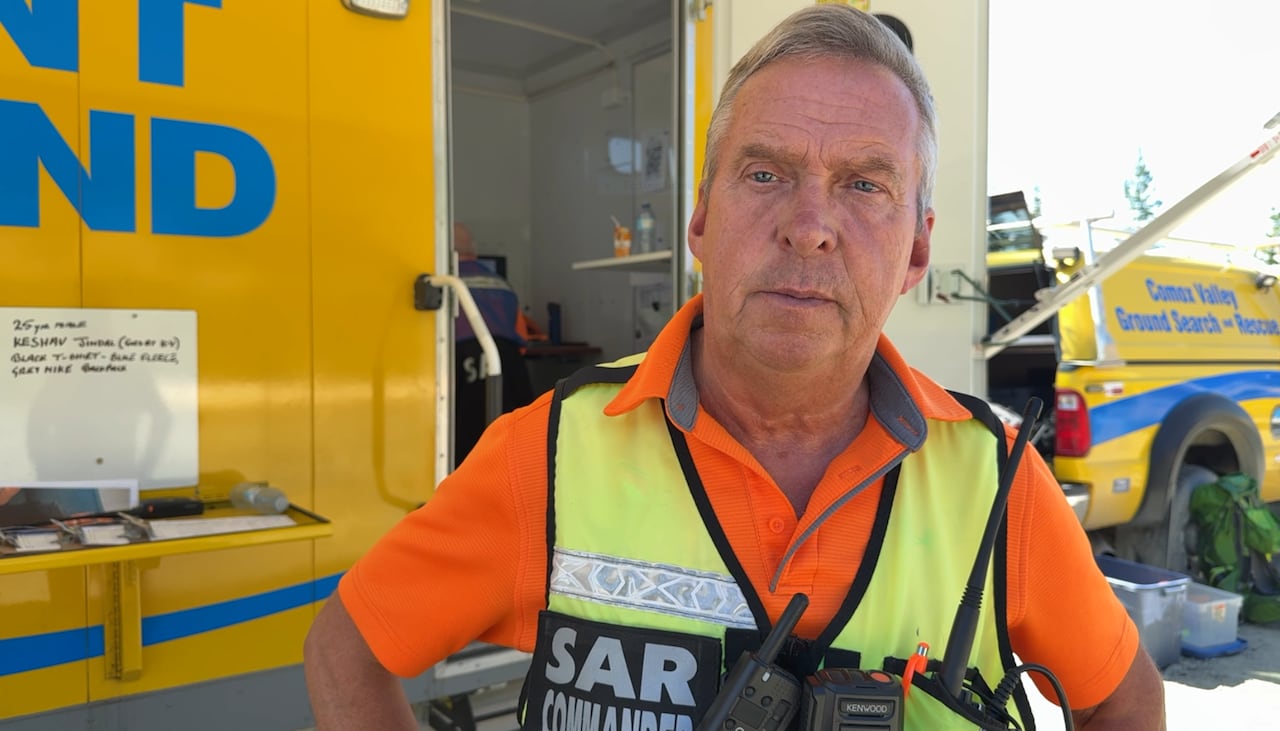 Search and rescue commander Paul Berry is pictured.