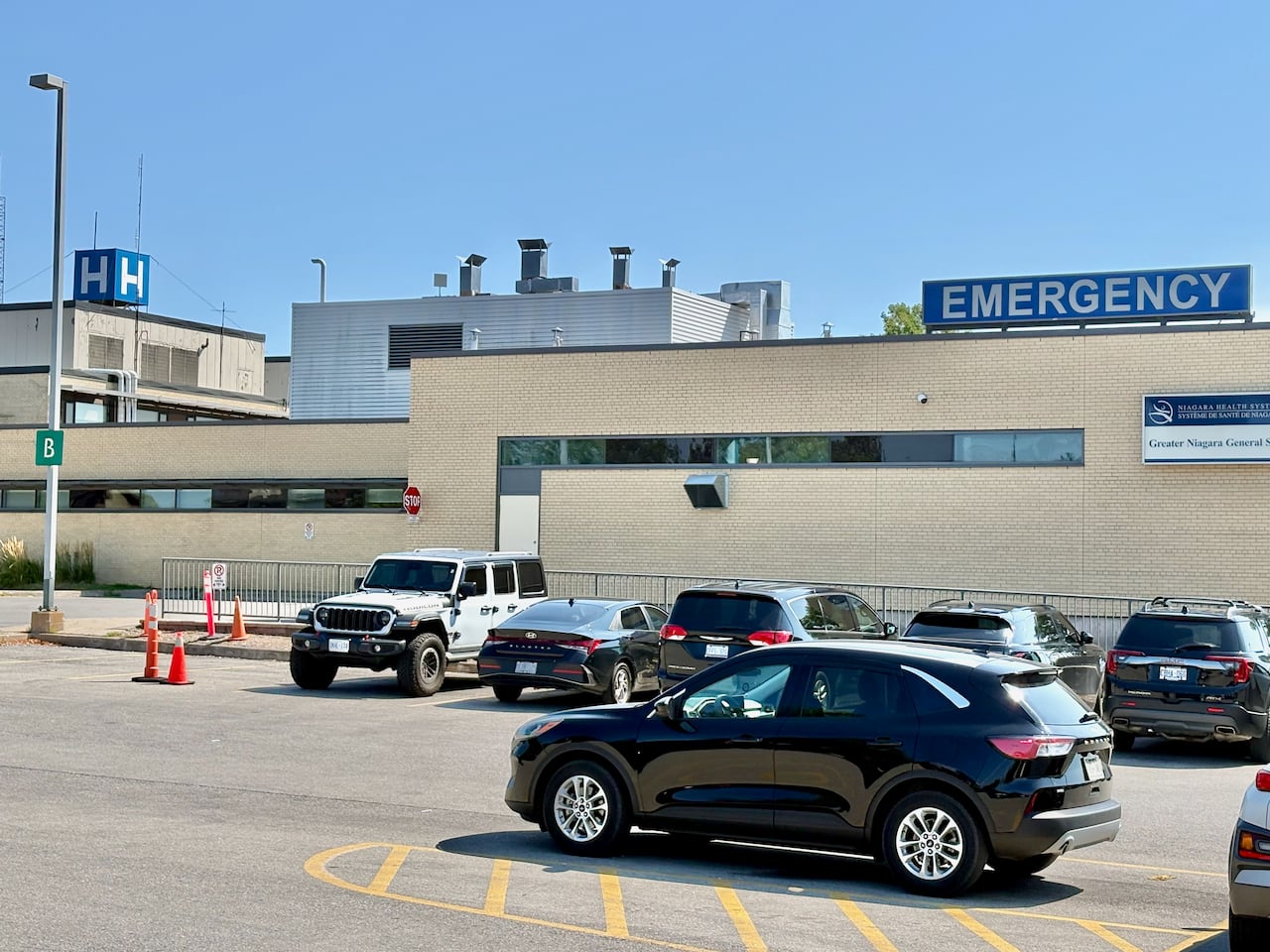 A hospital is shown.