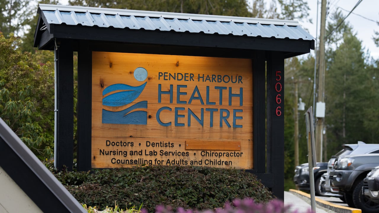 Pender Harbour Health Centre sign