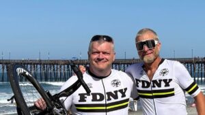 Navy veterans reunite after 30 years for ‘grueling’ cross-country bike challenge honoring 9/11