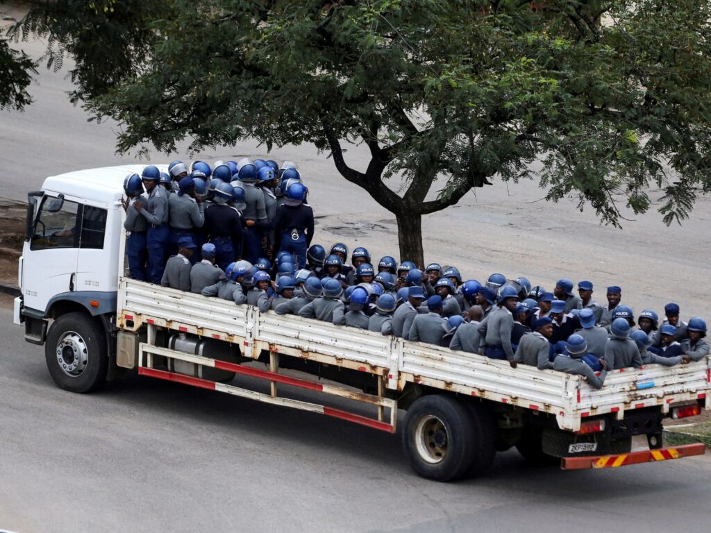 A quiet day in Harare after Zimbabwe’s shutdown call