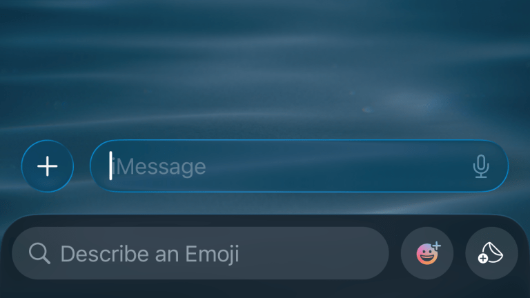 The emoji keyboard open to the custom emoji and stickers menu.