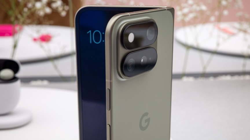 The Pixel 11 Pro Fold in olive