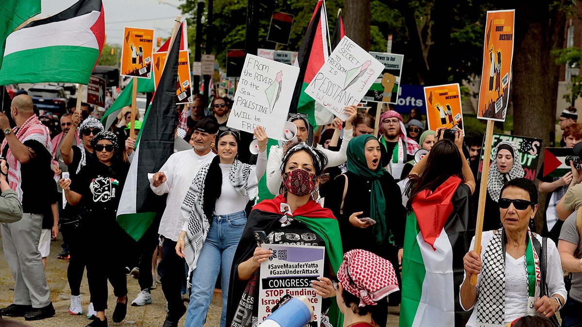 Anti-Israel protest in Dearborn