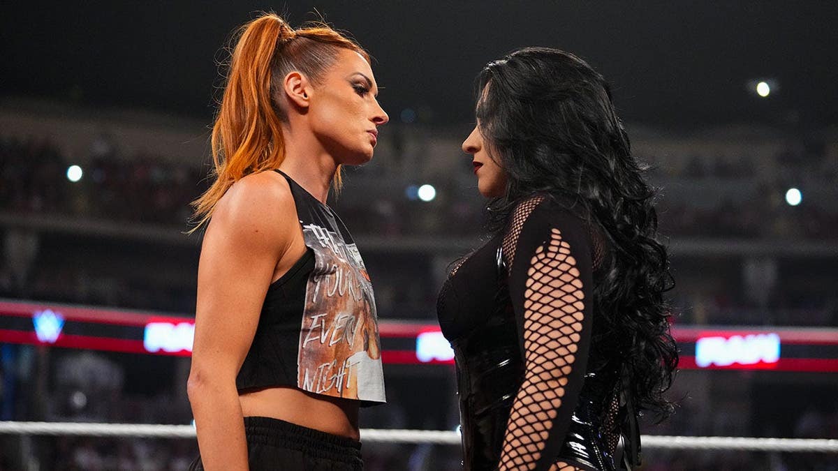 Becky Lynch and Stephanie Vaquer face off during Monday Night RAW.