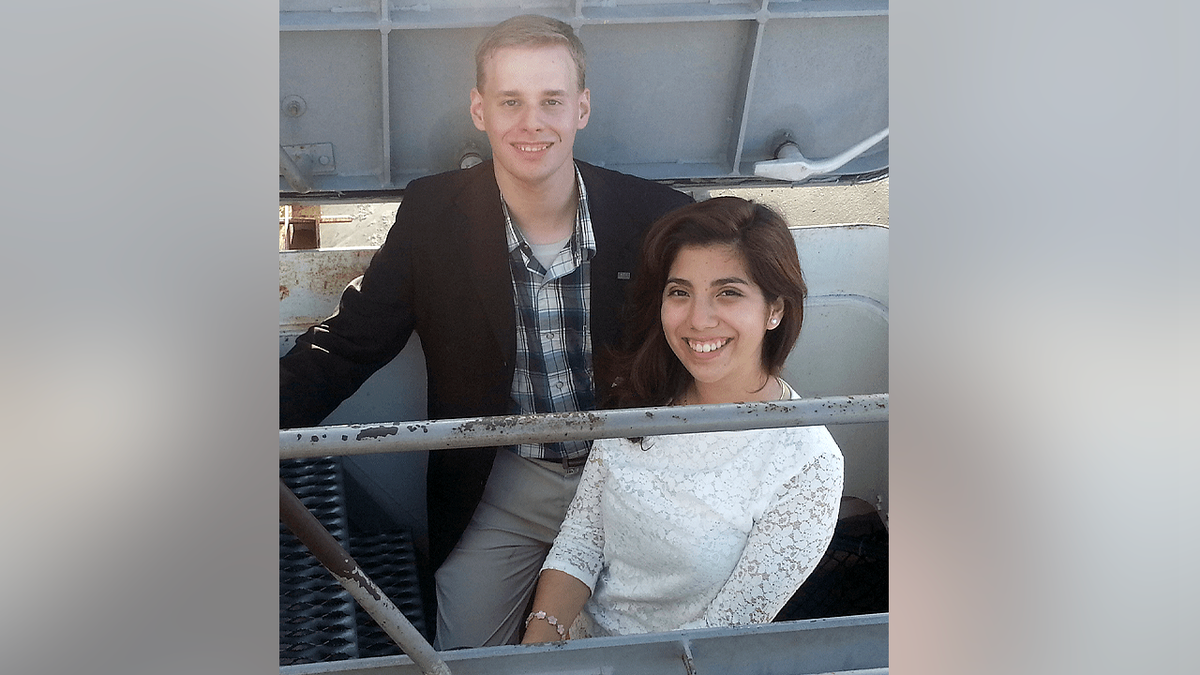 Benjamin and Shaantal Garlick pictured together before their arrests in Tennessee.