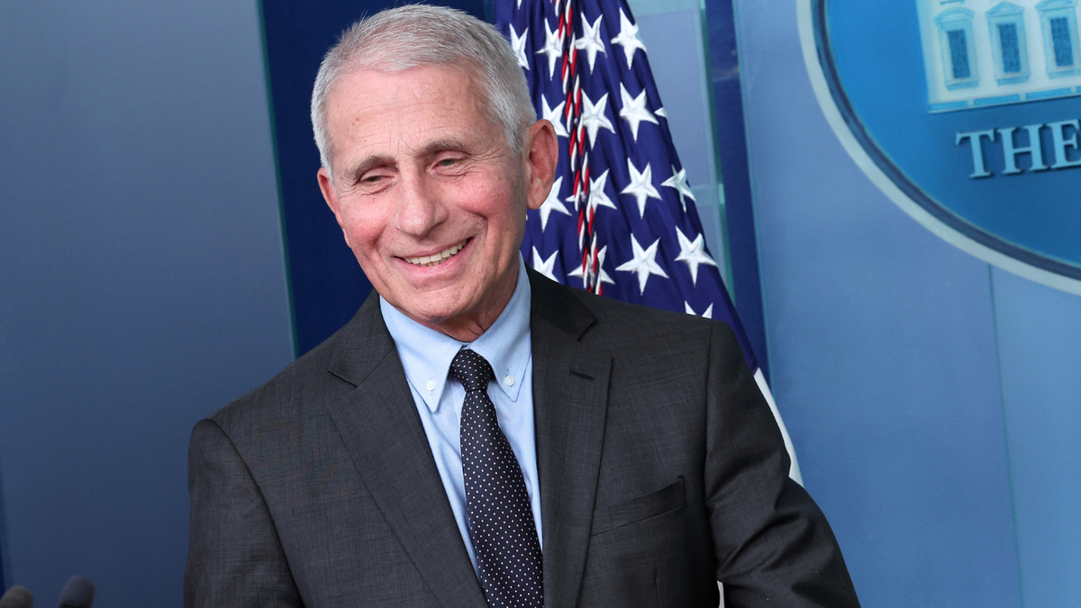 Dr. Anthony Fauci, White House chief medical advisor, speaks during a briefing on COVID-19 at the White House on November 22, 2022 in Washington.