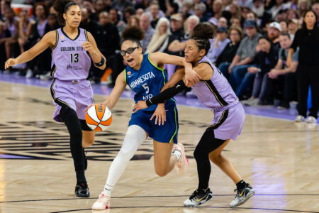 Lynx star Olivia Miles leaves win over Valkyries early with awkward ankle injury