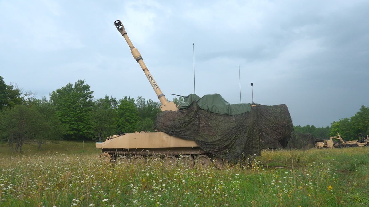 Paladin howitzer at Northern Strike military exercise in Michigan.