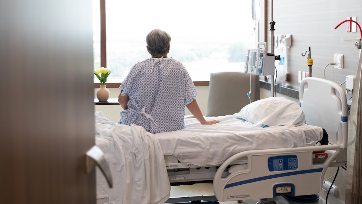 Older adult in hospital