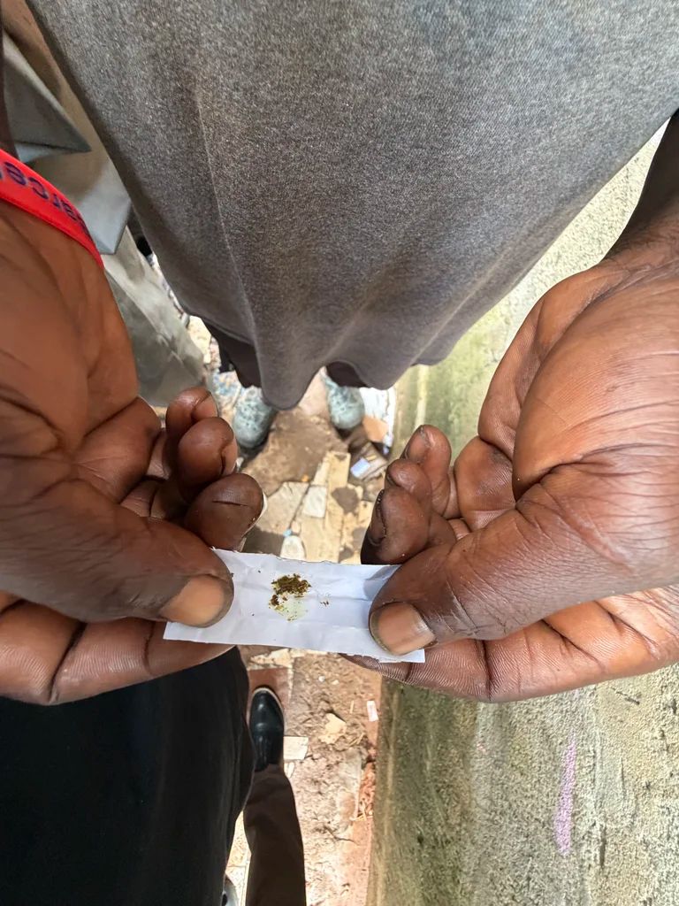 A wrap of kush, a synthetic drug [Lennart Dodoo/Al Jazeera]
