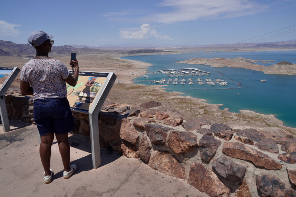 Lake Mead along the Colorado River hits record-low water level