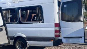 Five killed in Russian drone strike on bus in southern Ukraine