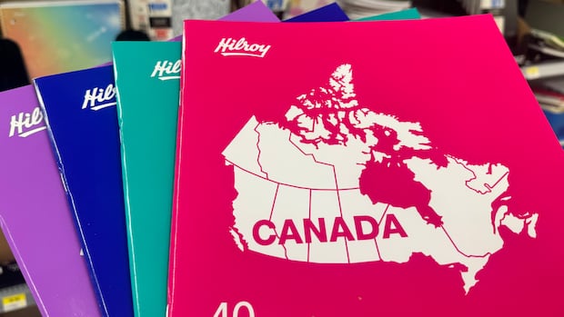 Hilroy says sorry for leaving Newfoundland, Cape Breton off notebooks’ Canadian map