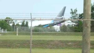 Amazon cargo jet overruns Miami airport runway, triggering massive emergency response