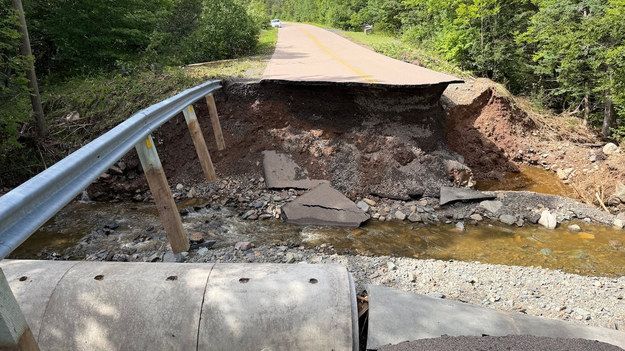 Damaged road