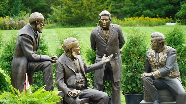 New statues added to controversial Prime Minister’s Path in Wilmot, Ont.