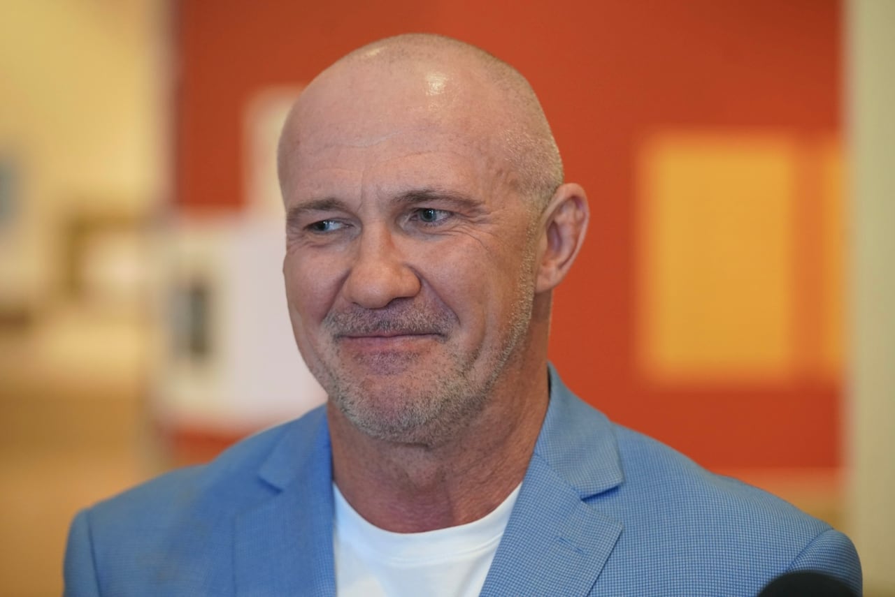 A man smiling