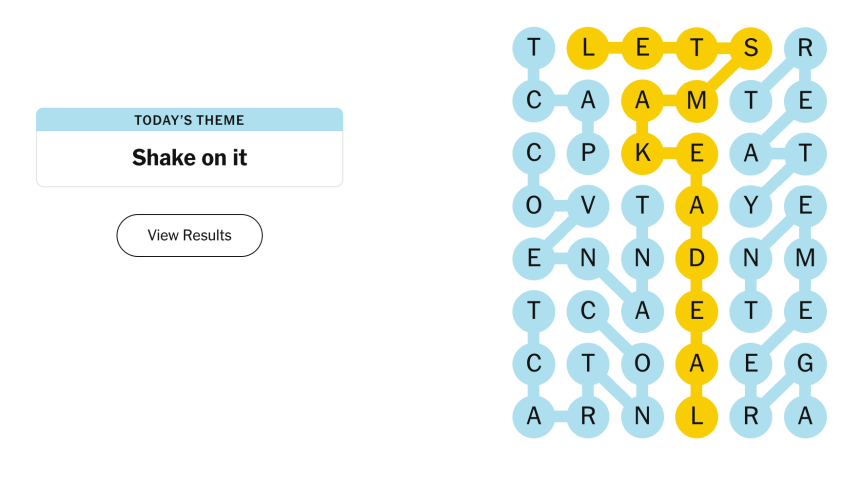 The completed NYT Strands puzzle for Sept. 18, 2026.