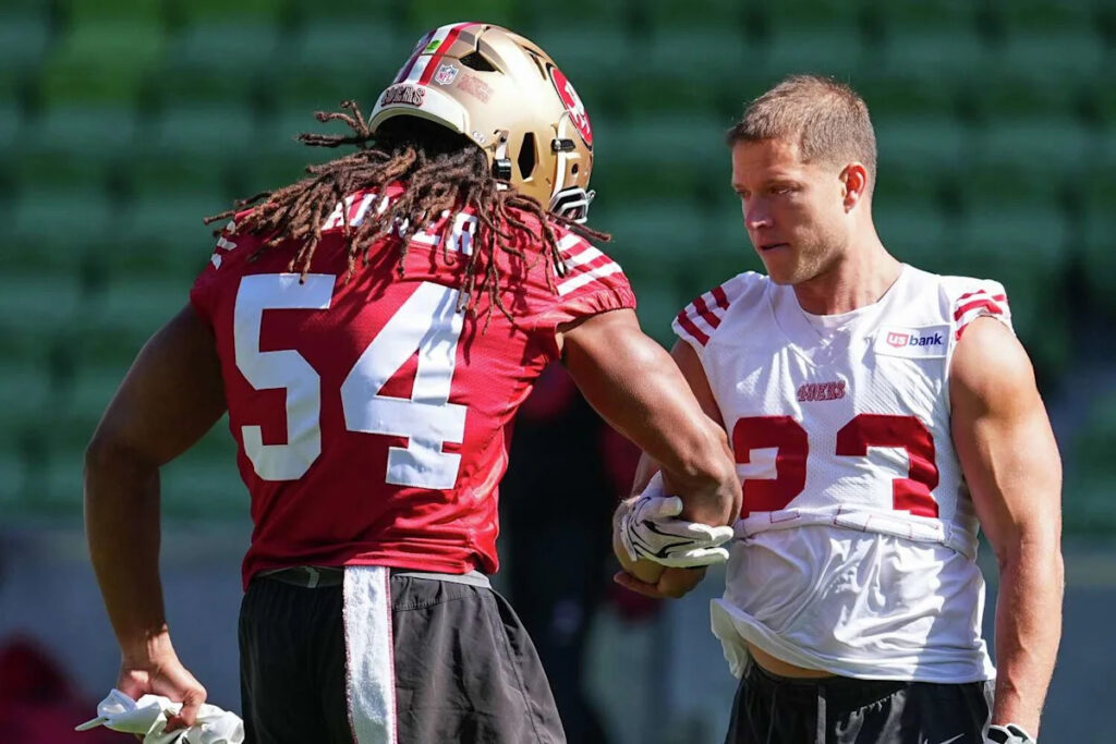 49ers’ Nick Bosa, Christian McCaffrey don’t practice; Sam Okuayinonu on IR
