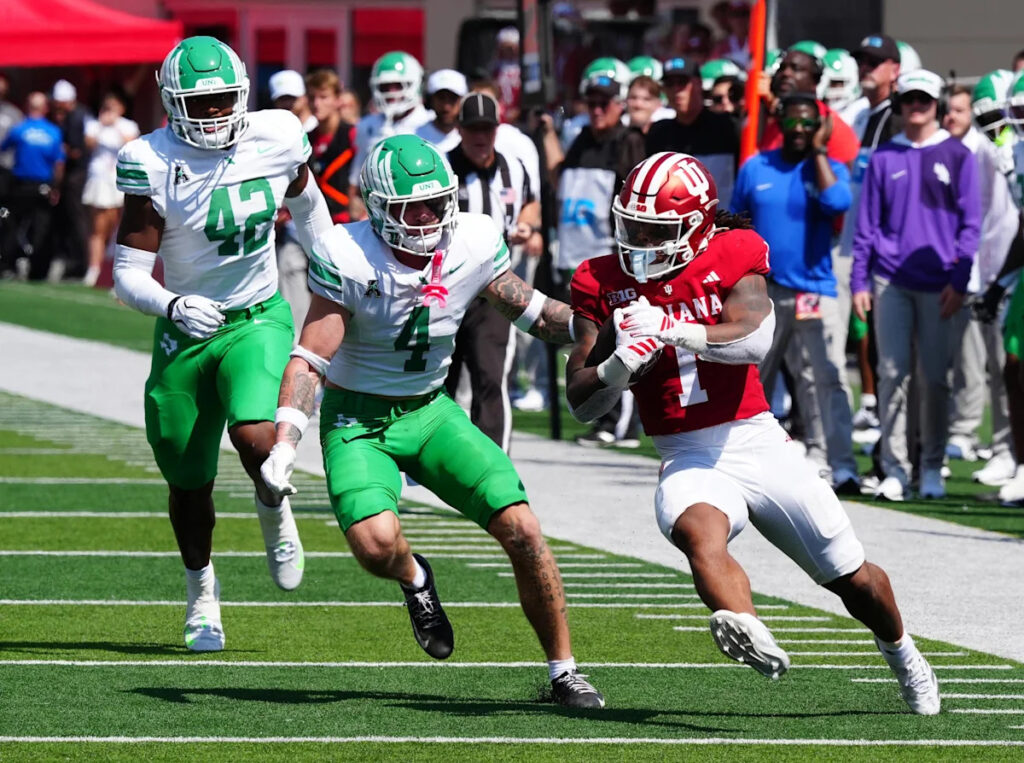 Revamped North Texas roster can’t hang with reigning champ Indiana in 52-16 result