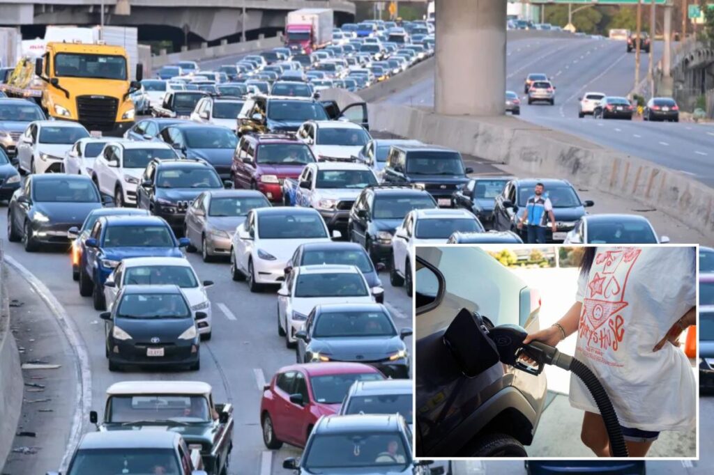 Surging California gas prices set records at the pump on Labor Day