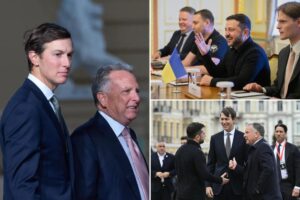 Kushner, Witkoff ‘really feel good’ about Ukraine-Russia peace push after Zelensky huddle