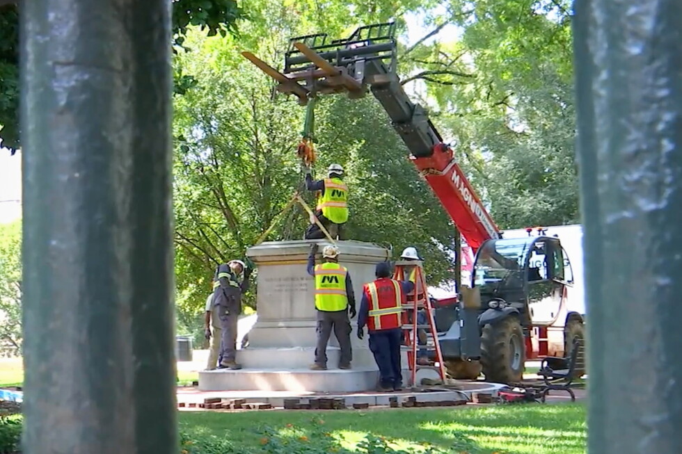 Virginia removes Confederate memorials from Richmond’s Capitol Square